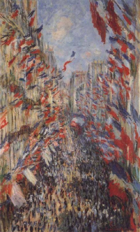 Claude Monet The Rue Montorgueil,3oth of June 1878 France oil painting art
